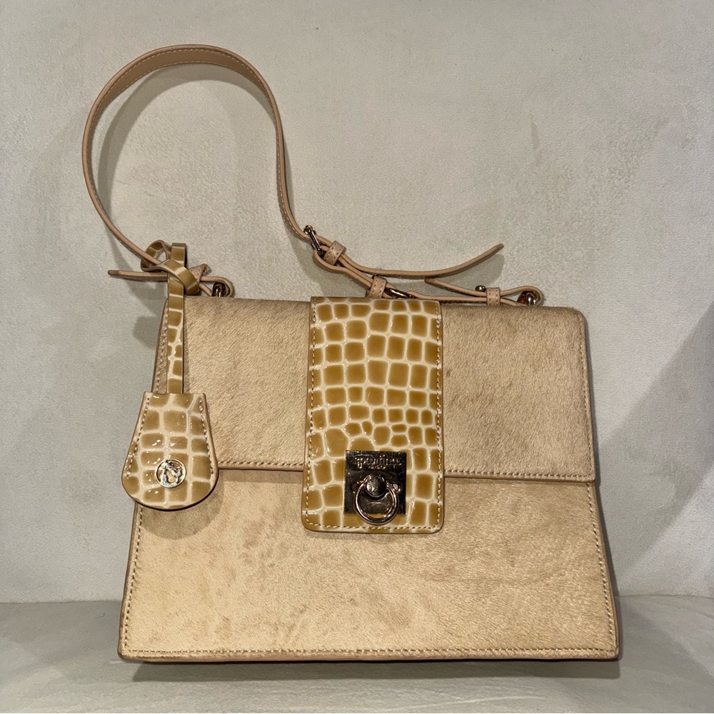 Spartina 449 Blonde Croc Shoulder Bag